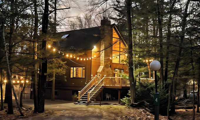 Lake Harmony Estates Cabina | Refined Friends & Family Fun Cabin w/ a Twist*Hot Tub*Sauna*
