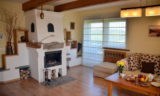 Bialy Dunajec Apartamento | Apartamento de estilo regional de 89 qm con impresionantes vistas a las montañas de Tatra.