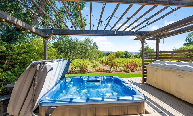 St. Helena Casa | Relax in St. Helena - Hot Tub, Vineyard Home, Game Room, Dedicated Work Space