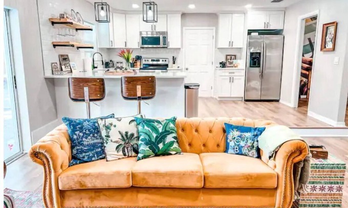 Bearss Plaza Casa | Relax in Style at Our 3BR/2BA Retreat with Private Pool|Game Room|Fire Pit|Yoga