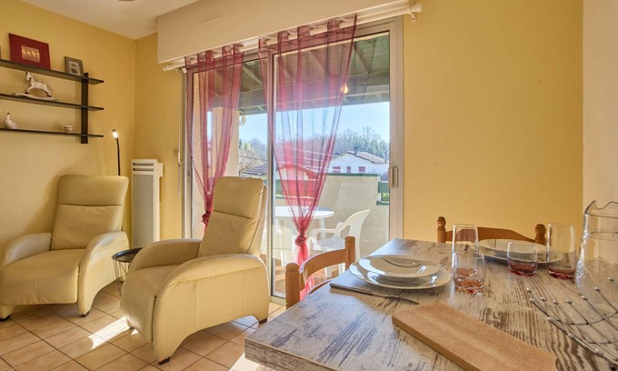 Barbotan-les-Thermes Apartamento | Relájate en T1 Bis con fibra gratuita en Barbotan