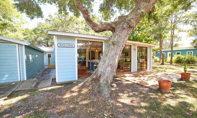 Cedar Lane Casa | Relaxing Caney Creek views or just minutes from the beach!