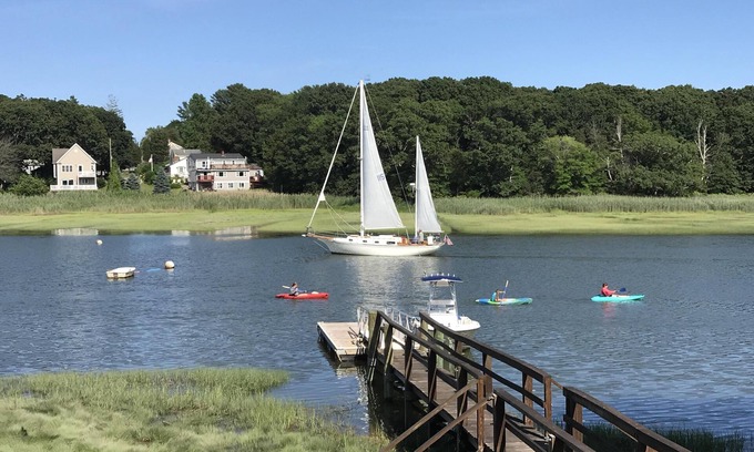 Kingston Casa | Remodelado 4 BR Waterfront Home w / Dock & Ocean Access cerca de Duxbury & Plymouth