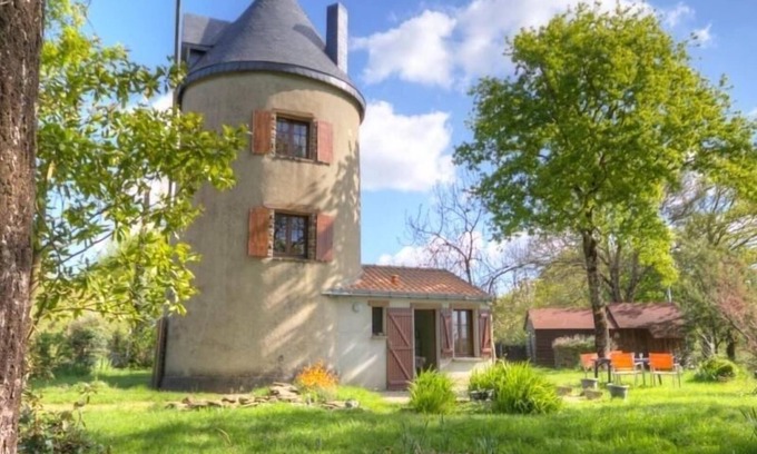 Pornic Cabaña | Molino renovado con jardín cerrado cerca de Pornic