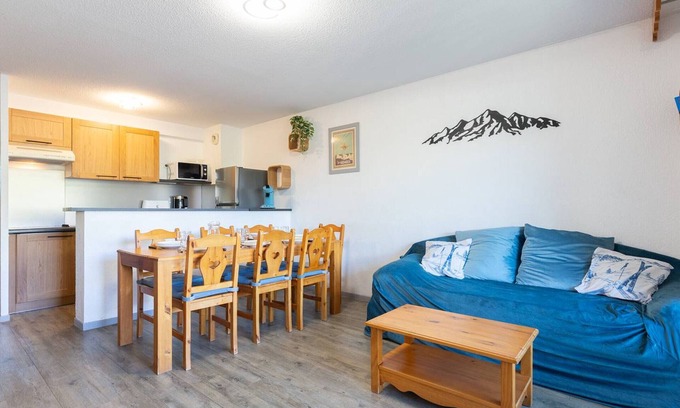 Peyragudes Apartamento | Apartamento para 8 personas renovado en Peyragudes con balcón, parking gratuito y ventajas para esquiar