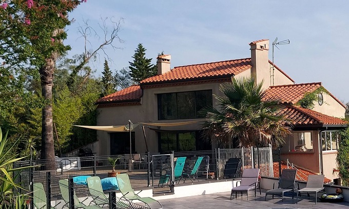 Ceret Casa | Mas Catalan, renovada, a 2 min del centro de Céret, privada