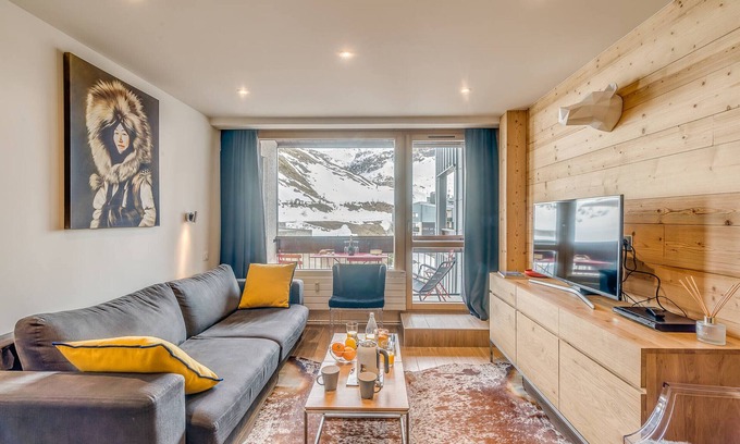 Val Claret Apartamento | Dúplex renovado 4*, cómodo en Tignes Val Claret, cerca de pistas y servicios
