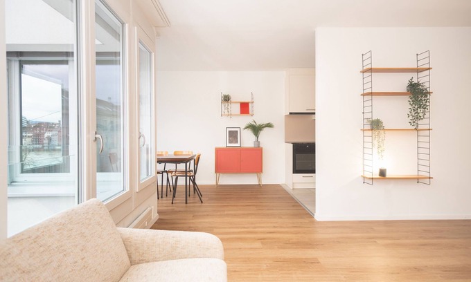 Matthaus Apartamento | Renovated Designer Studio in Central Basel with free BaselCard