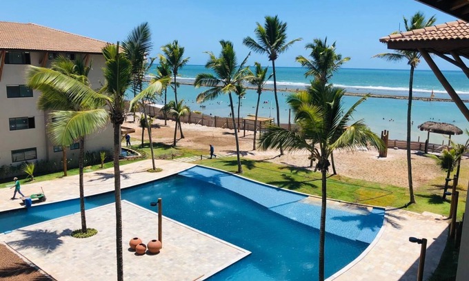 Porto de Galinhas Complejo | Alquiler Piso La Fleur Polinesia, mejor tramo de la playa de Muro Alto.