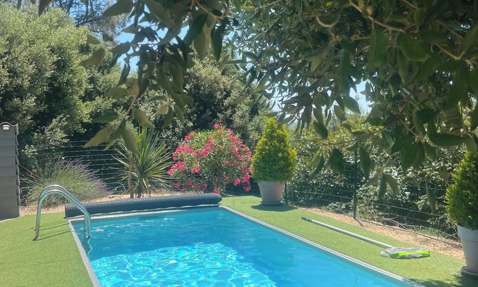 Rompon Casa | casa móvil bungalow en Ardèche 4 personas con piscina privada