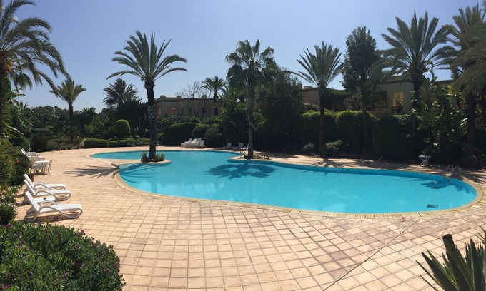 Agadir Apartamento | Residence Naama en Agadir, apartamento para 5 personas con orientación sur. jardín
