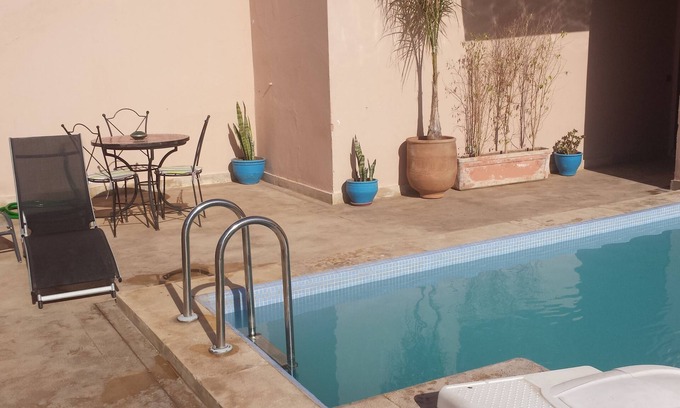Gueliz Apartamento | Residencia con piscina en la azotea, apartamento con terraza en el centro