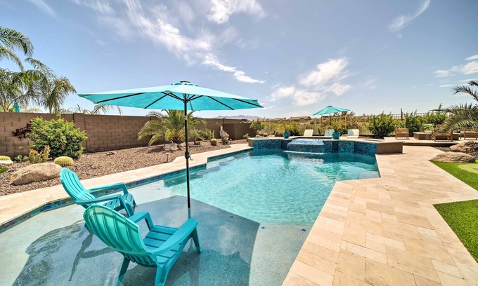 Estrella Mountain Ranch Casa | ¡Casa exclusiva de Goodyear con piscina estilo centro turístico!