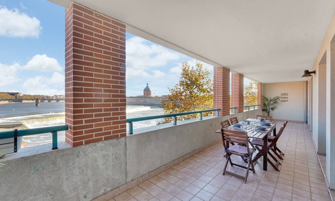 Amidonniers - Caffarelli Apartamento | Rio L'Aïga - Superbe terrasse sur Garonne