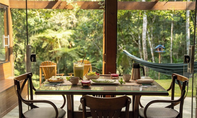 Aguas Mornas Casa | River Valley Forest House Brazil