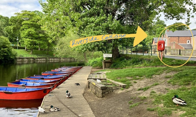 Morpeth Cabaña | Riverside Cottage Morpeth town centre riverside location, off street car parking