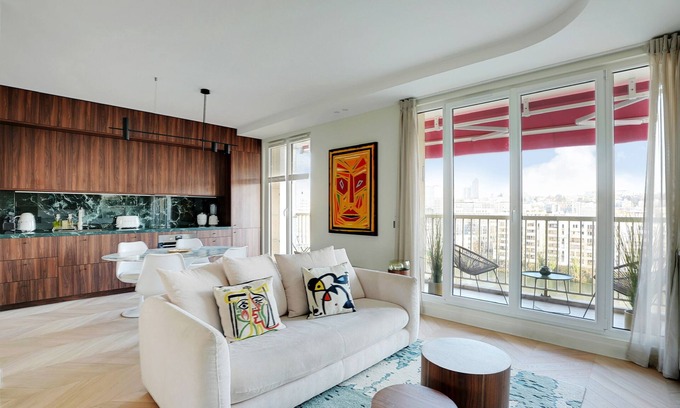 Billancourt–Rives de Seine Apartamento | Riverside Chic Loft