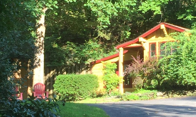 Eureka Springs Historic District Cabaña | Se admiten mascotas casa de un dormitorio a 10 minutos a pie del centro