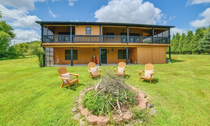 Afton Casa | Romantic Afton Escape w/ Fire Pit & Scenic Views