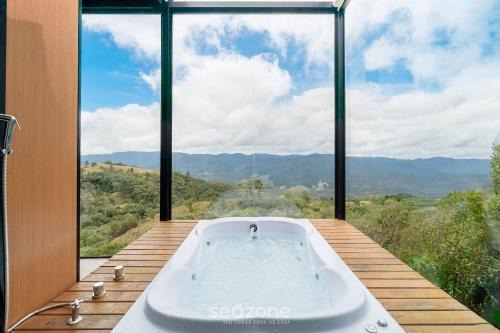 Anitapolis Apartamento | Cabaña romántica con vista a la montaña VST035