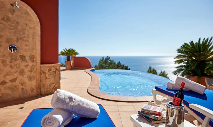 Port d'Andraitx Casa | Romántico apartamento en Mallorca con piscina privada y vistas al mar.