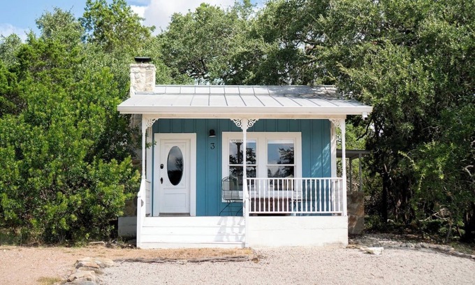 Canyon Lake Cabaña | Cottage # 3 "Shabby Chic" 1 Dormitorio Cottage W / Kitchen