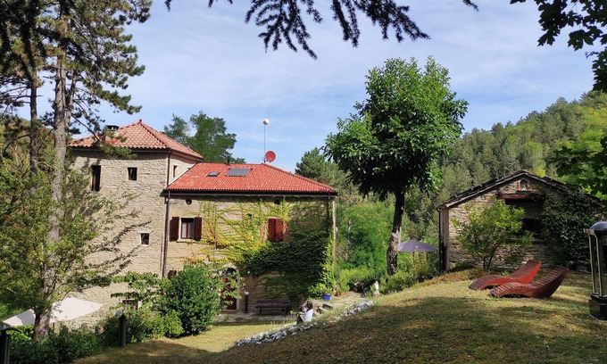 Casola Valsenio Casa | Casa de la torre romántica con piscina (Ravenna, Bolonia, Florencia)