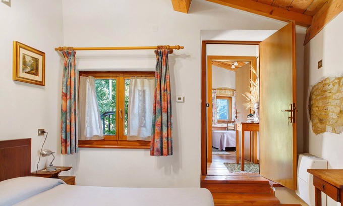 Arsie Apartamento | Habitación 'Camera 2' con vistas a la montaña, jardín compartido y Wi-Fi