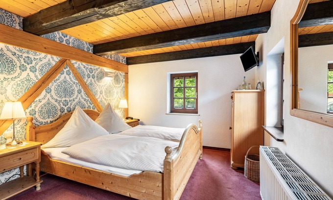 Soernewitz Apartamento | Habitación 'Doppelzimmer Im Weinrestaurant' con jardín compartido y Wi-Fi