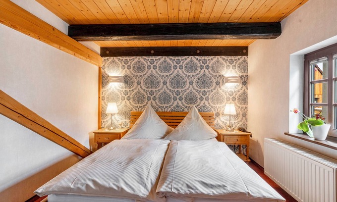 Klipphausen Apartamento | Habitación 'Im Weinrestaurant 6' con jardín compartido y Wi-Fi