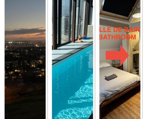 Bois-Guillaume Casa | Rouen ECO LODGES maison entière avec terrasse dans jardin potager piscine parking