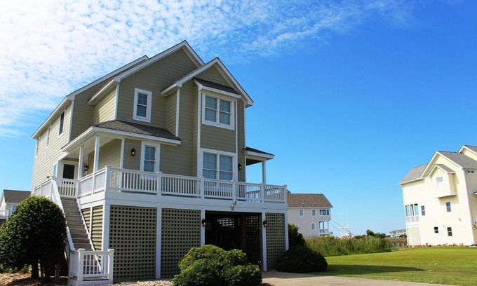 Manteo Casa | Rudder Village 14 - Casa frente al canal en Pirate's Cove