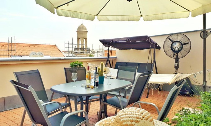 Erzsebetvaros Apartamento | Rumbach Terrace Apartment