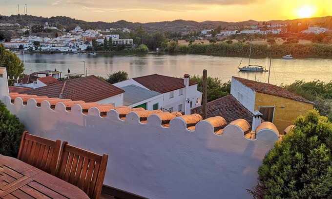 Sanlucar de Guadiana Casa | Casa rural La Rabá. Terraza con increíbles vistas