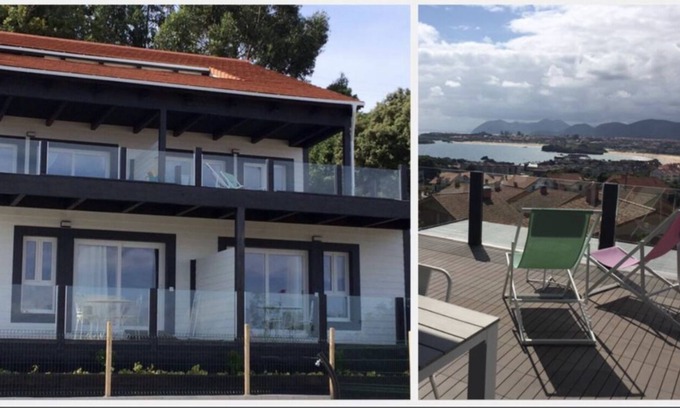 Isla Cabaña | Casa cerca del mar para 23 personas con txoko y piscina