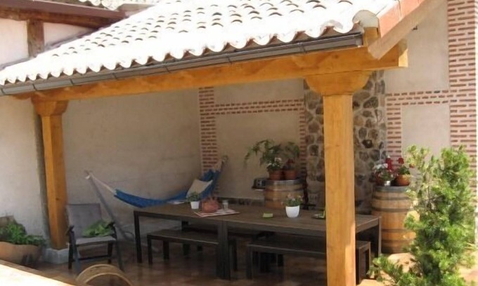 Adanero Cabaña | Casa rural (alquiler íntegro) Las Hazanas para 13 personas. Gran patio privado