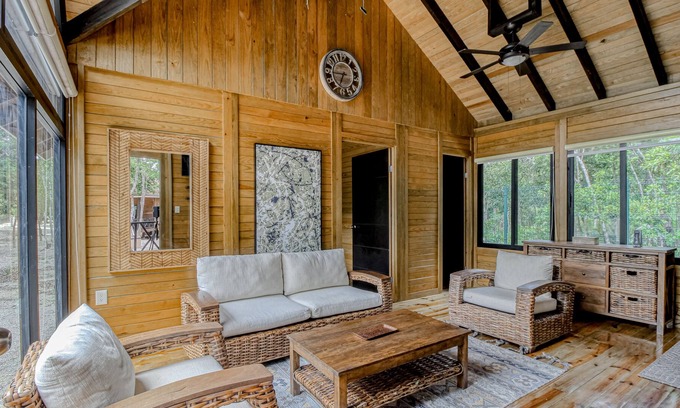 Tulum Apartamento | Rustic and secluded apt. with private deck, kitchenette, and partial AC
