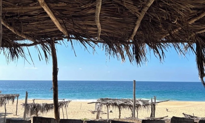 Huautlco Cabina | Cabaña rústica con vista al mar