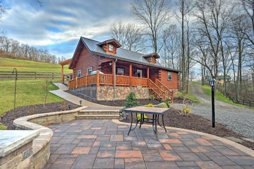 Dundee Casa | Rustic Dundee Log Cabin with Hot Tub and Forest Views!