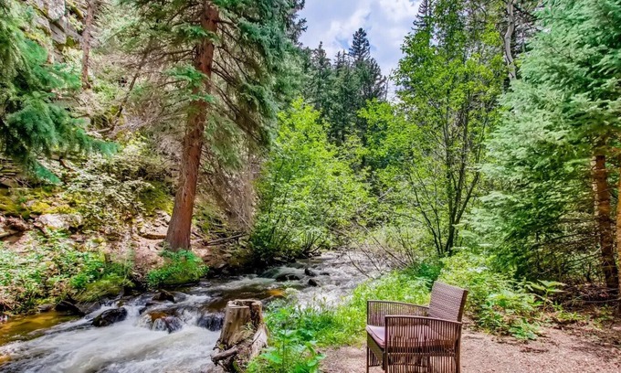 Idaho Springs Cabina | Rustic Funk Waterfront Pet Friendly Cabin