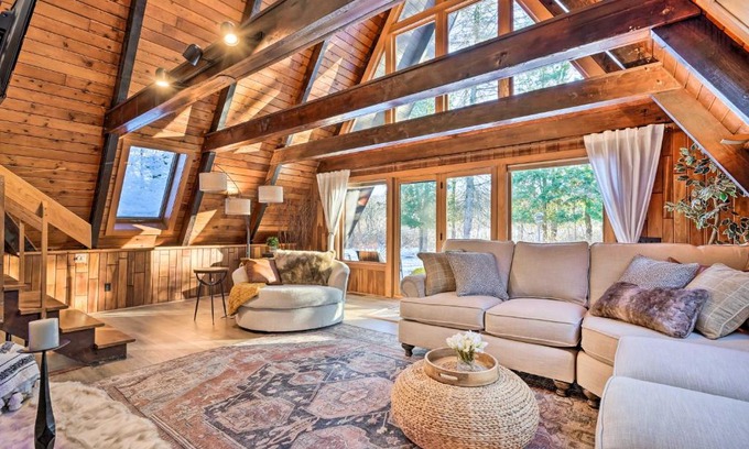 LaFayette Casa | Rustic LaFayette A-Frame Cabin with Game Room!