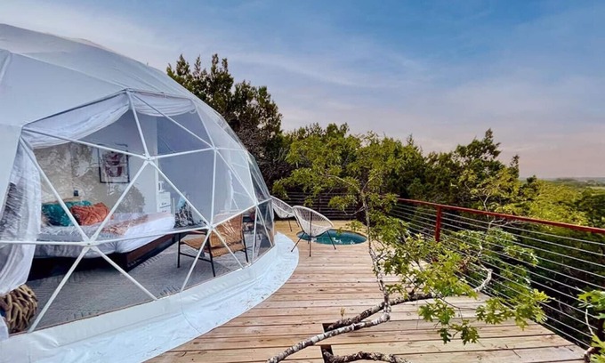 Oatmeal Casa | Sabi : Luxury Glamping in Treetop Dome + Dip Pool
