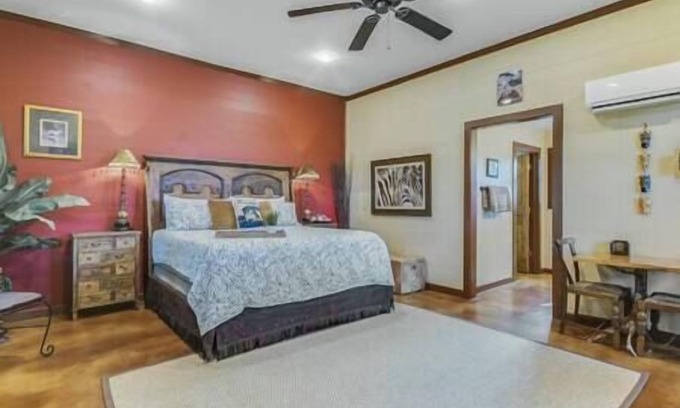 Fischer Casa | Safari Suite at Blanco Rapids Ranch on the Blanco River- Easy river access!