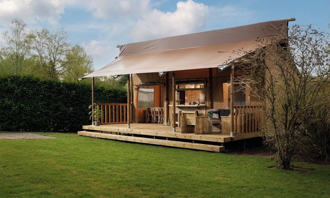 Zuna Complejo | Safari tent 'the bartenter' with private sanitary facilities | 5 pers.
