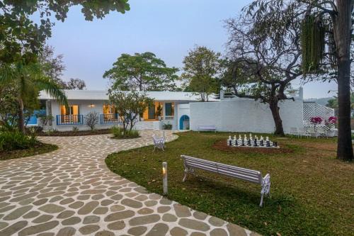 Kalote Mokashi Villa | SaffronStays Kairos Zeus, Karjat - Greek style pool villa near Camp Max
