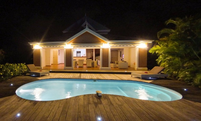 Anse des Rochers Villa | Villa Alexandra 6 personas con piscina privada en la residencia tranquila y segura.