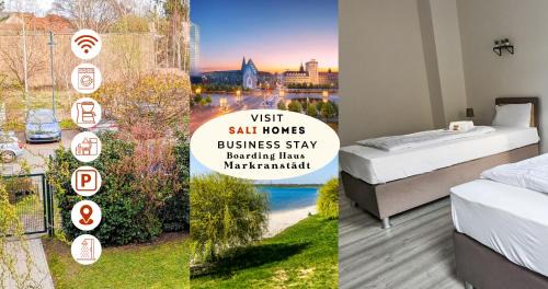 Markranstaedt Apartamento | Sali-Homes Boarding Haus Monteur-Wohnungen Balkon Vollküche Autobahnähe