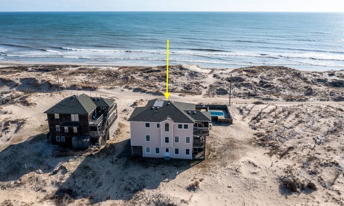Corolla Casa | Salted Dunes OBX, Beach front, Wild Horses, Pool, Hot Tub, 4x4 Beach, 7 Bedroom