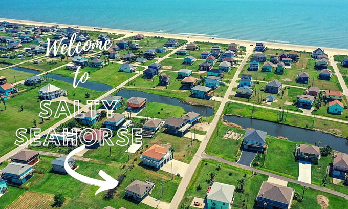Crystal Beach Casa | Salty Seahorse, pristine beach bungalow steps from the sand