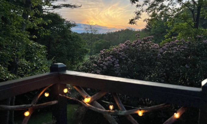 Lake Sequoyah Casa | Sanctuary Cottage - Historic Highlands Charm w/ Screen Porch, Firepit out Front
